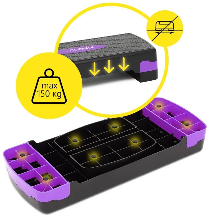 Степь-платформа 2-ступенчатая Cornix 68 х 28 х 10-15 см XR-0188 Black/Purple