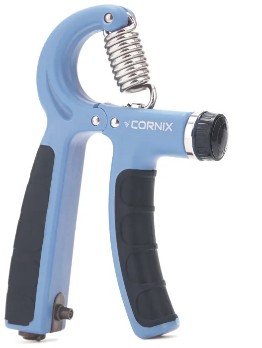 Эспандер кистевой Cornix 5-60 кг с регулируемой нагрузкой и счетчиком XR-0267 Sky Blue/Black