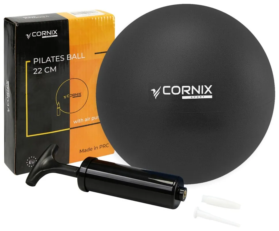 М'яч для пілатесу, йоги, реабілітації Cornix MiniGYMball 22 см XR-0371 Black (LFXR-0371)