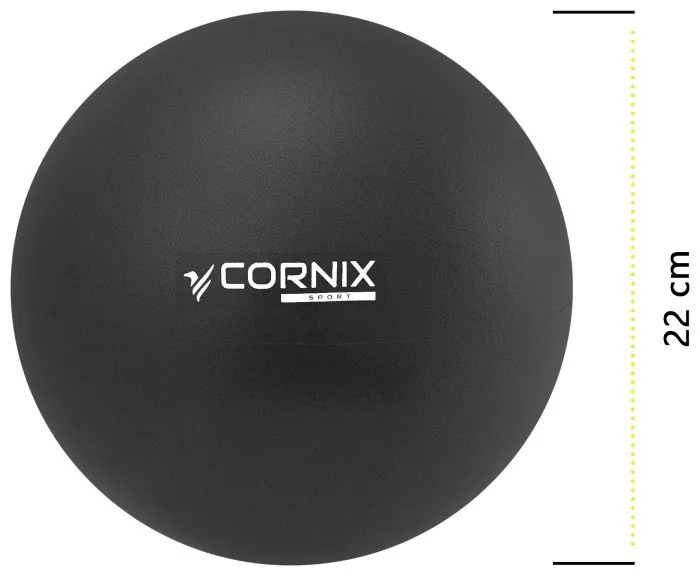 Мяч для пилатеса, йоги, реабилитации Cornix MiniGYMball 22 см XR-0371 Black
