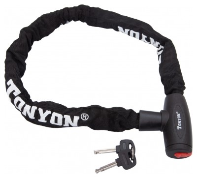 Велозамок ланцюг на ключі 8х900мм BC-LK-715D чорн.