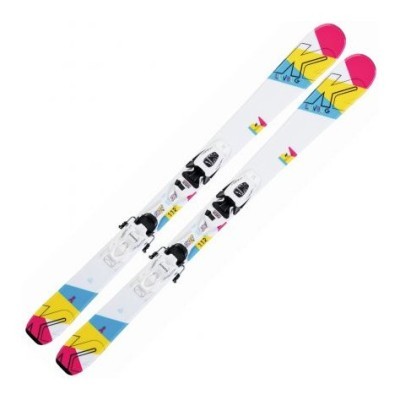 Лежи горные детские (комплект) K2 LUV BUG 4.5+FDT JR 88см White/multicolor (10D0809.109.1+10D1019.109.1) O