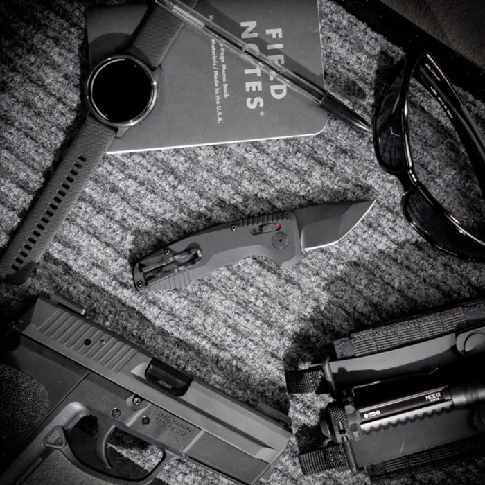 Розкладний ніж SOG SOG-TAC AU, Black, Compact, Tanto, CA Special