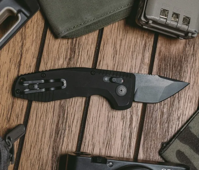 Розкладний ніж SOG SOG-TAC AU, Black, Compact, Tanto, CA Special