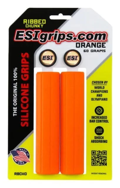 Гріпси ESI Ribbed Chunky Orange Silicone Bicycle Grips (OBOD_RBCHO)