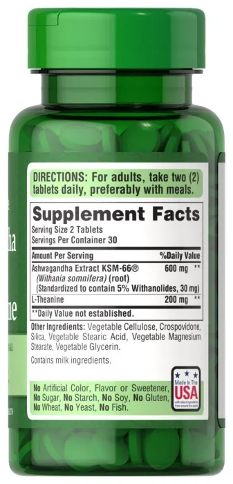 Ashwagandha KSM-66® & L-Theanine - 60 tabs