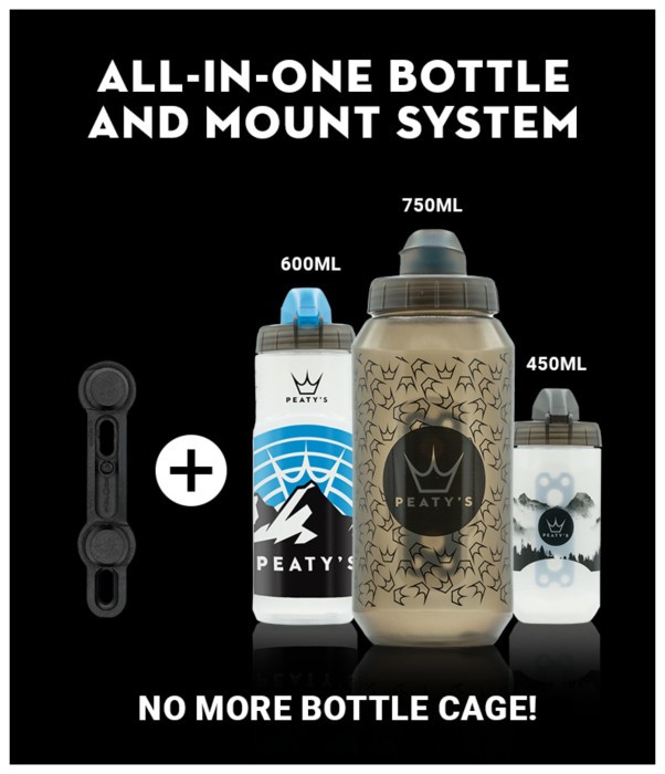 Фляга Peaty's x Fidlock Lockin Bottle, Crown / Smoke, 600ml