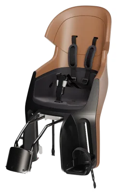 Детское велокресло Bobike Exclusive Evolve maxi - rear bicycle seat for frame Cinnamon Brown