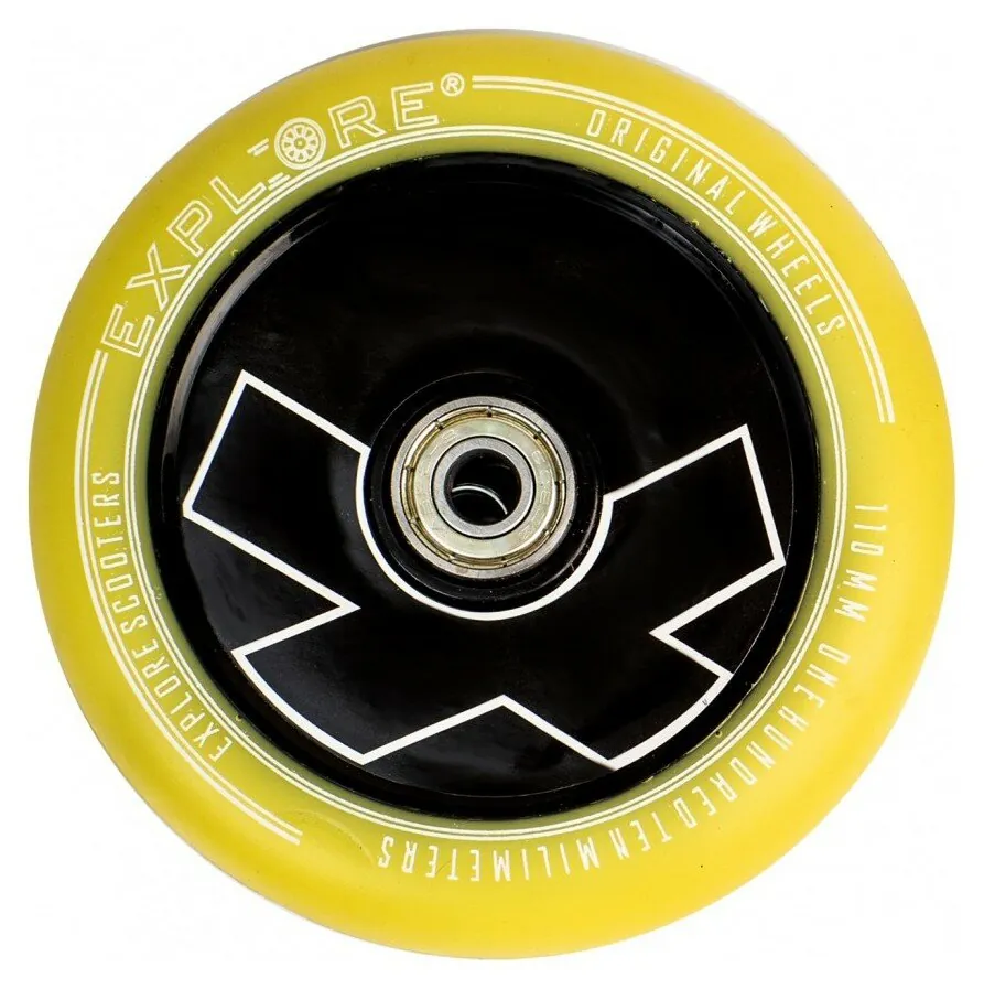 Колесо для трюкових самокатів Explore SCOOTER WHEEL 110 Yellow (EXP_5807)
