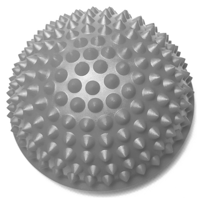 Півсфера масажна кіндербол EasyFit 15 см жорстка сіра, укр, укр