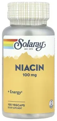 Niacin 100mg - 100 vcaps