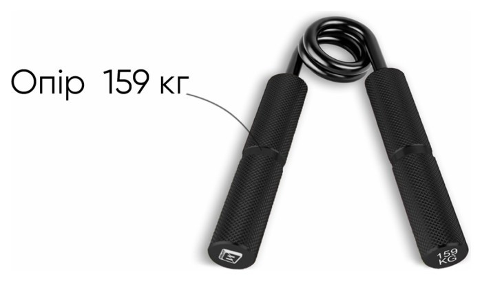 Кистевой эспандер EasyFit Hand Grip PRO 159 кг черный (350 lb)