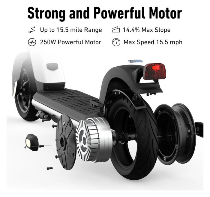 Електросамокат NIU KQi1 Sport Black 9", 250(450)W, 5.1Ah, 25km, 25km/h, 14%, App, 14,6 kg