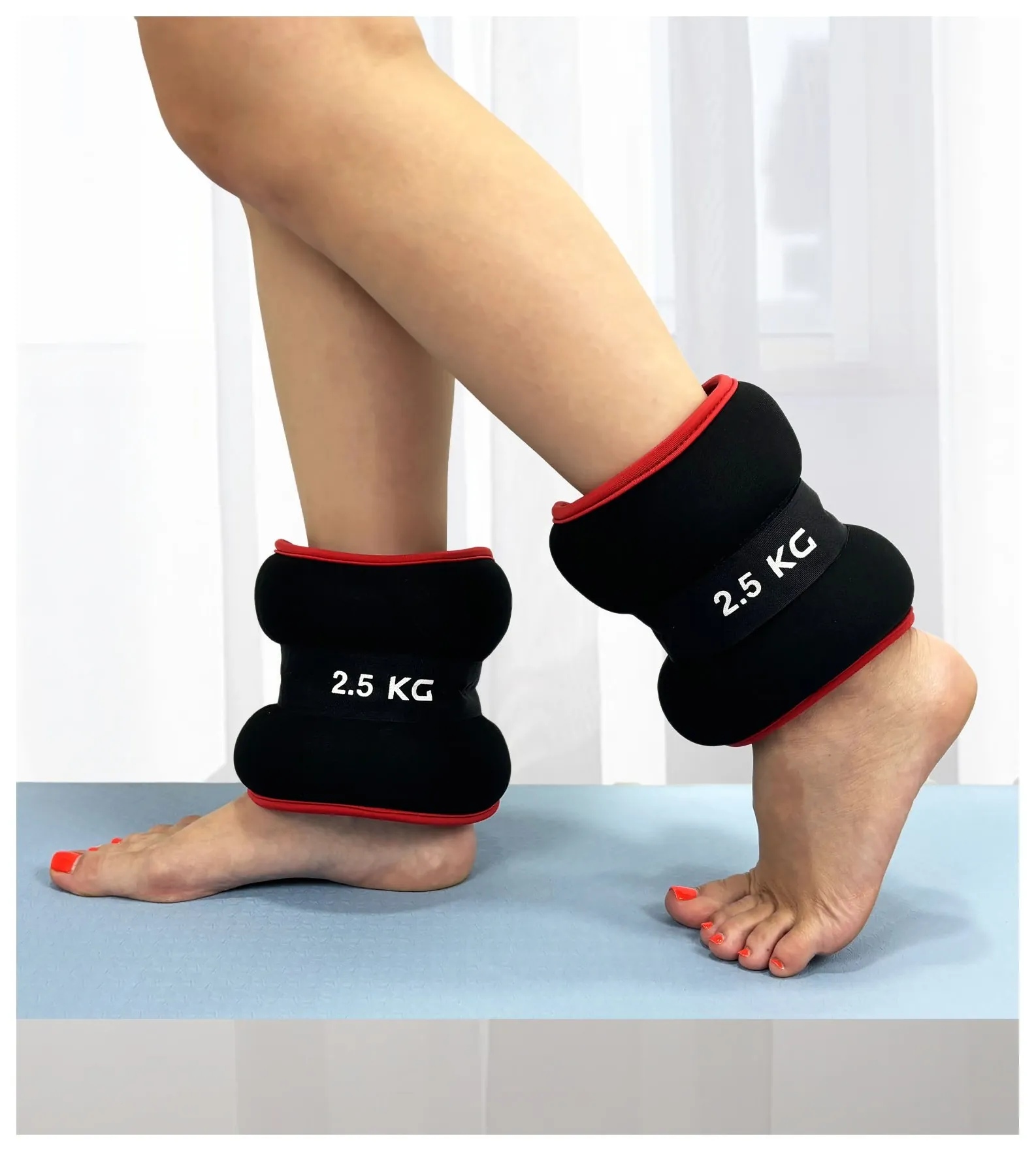 Обтяжувачі EasyFit Comfort 2,5 кг для ніг та рук з металом (пара) (EFIT_EF-1025-R)