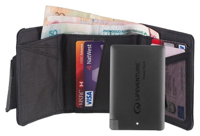 Кошелек Lifeventure RFID Charger Wallet grey