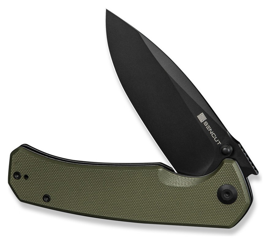 Ніж складаний туристичний Sencut Skarnax, (9.6 см) 9Cr18MoV / G10 темно-зелений