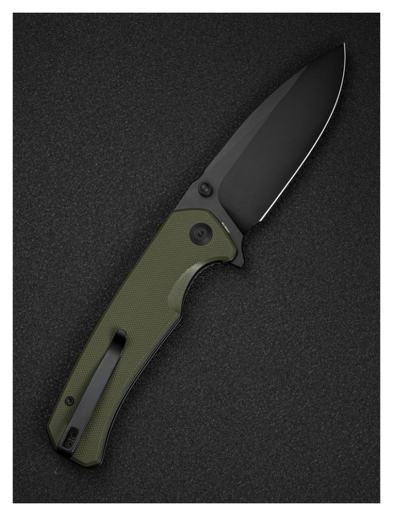 Ніж складаний туристичний Sencut Skarnax, (9.6 см) 9Cr18MoV / G10 темно-зелений, укр, укр