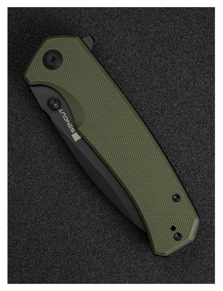 Ніж складаний туристичний Sencut Skarnax, (9.6 см) 9Cr18MoV / G10 темно-зелений, укр, укр