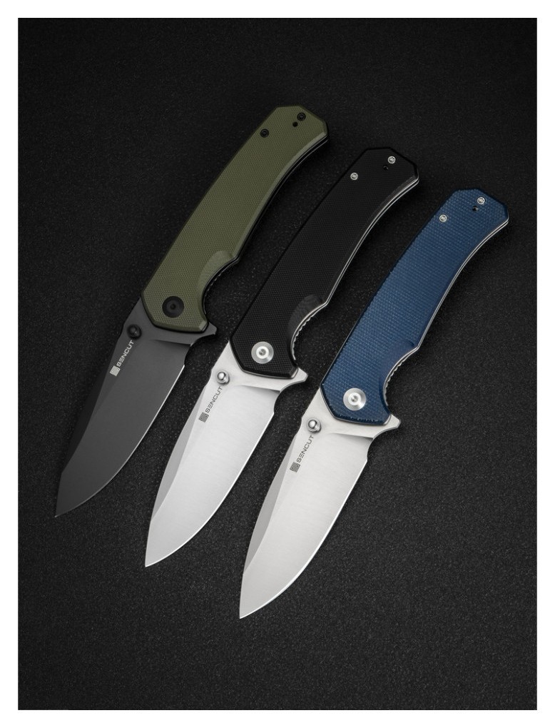 Ніж складаний туристичний Sencut Skarnax, (9.6 см) 9Cr18MoV / G10 темно-зелений, укр, укр