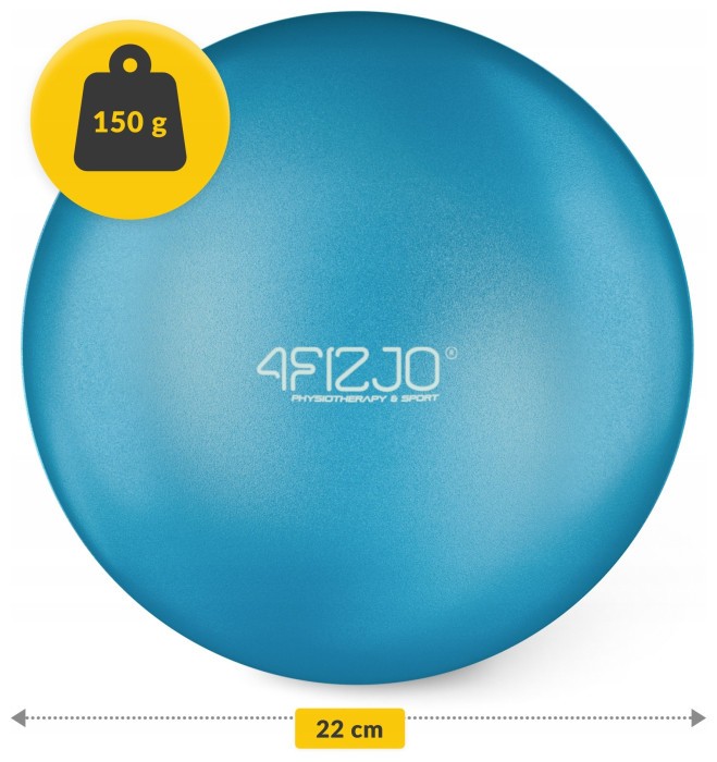 Мяч для пилатеса, йоги, реабилитации 4FIZJO 22 см Blue (P-5907739310521)