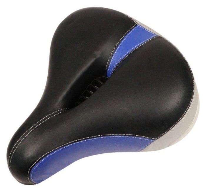 Сідло з замком 260*230 мм AZ-035 чорний з синiм, укр, укр