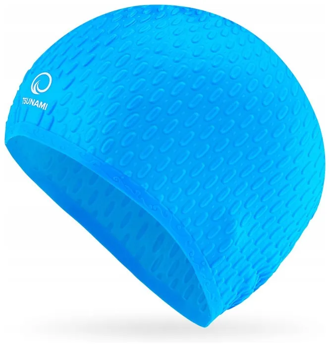 Шапочка для плавания TSUNAMI Texture Blue (P-5905973401906)