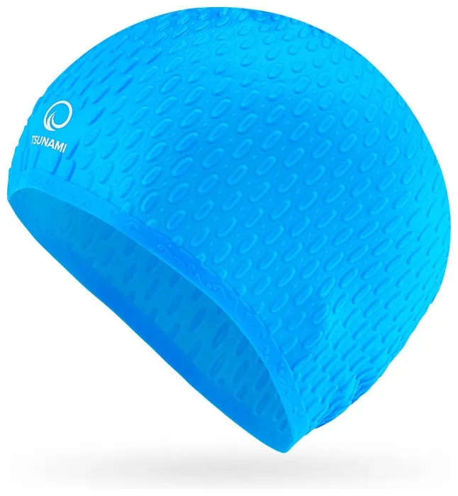 Шапочка для плавания TSUNAMI Texture Blue (P-5905973401906)