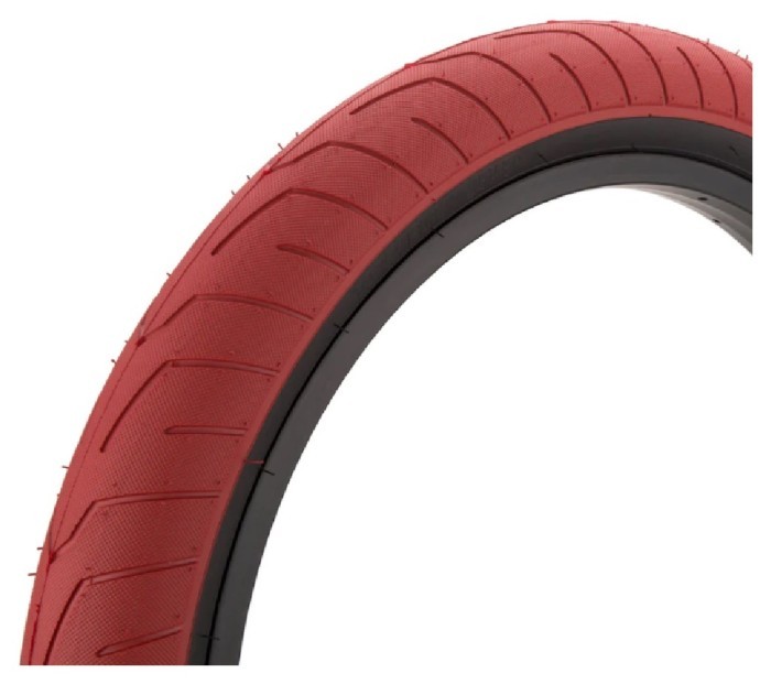 Покрышка KINK BMX Sever 20"х2.4" красная/черные боковины