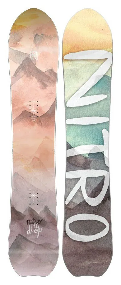 Сноуборд Nitro DROP 146 Pink blue brown (830565) O (152 см blue, brown, pink)