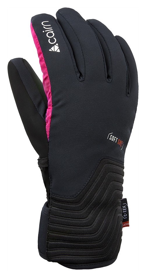 Рукавиці Cairn Elena для жінок black-neon pink