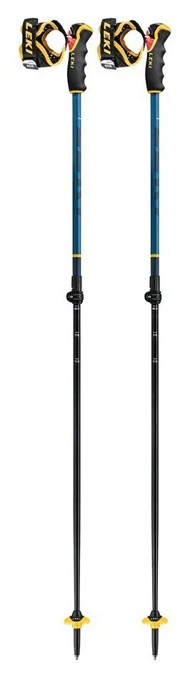 Палки для гірських лиж Leki SPIFIRE VARIO 3D 110-140см Denim blue/blue/mustard yellow (65067101-WRH) (110-140см синій, джинсовий синій, гірчичний жовтий)