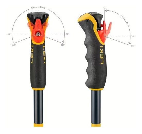 Палиці для гірських лыж Leki SPIFIRE VARIO 3D 110-140см Denim blue/blue/mustard yellow (65067101-WRH), укр, укр