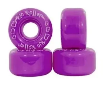 Запасні колеса для роликів у наборі Rio Roller L Purple (RIO504) (S Пурпурний)