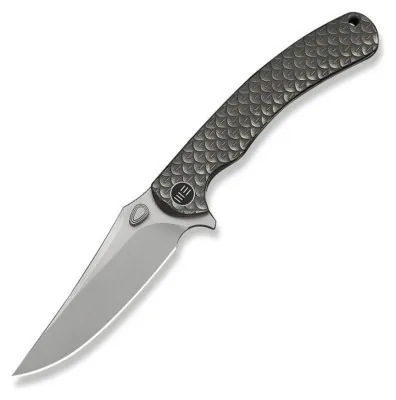 Нож складной туристический Weknife Dracarys, (9.1 см) Böhler M390/титан 6AL4V серый