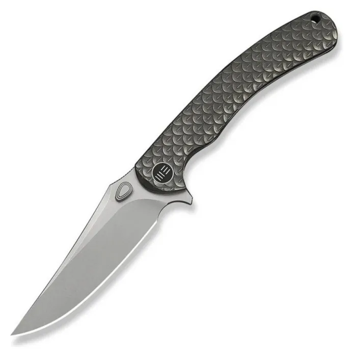 Нож складной туристический Weknife Dracarys, (9.1 см) Böhler M390/титан 6AL4V серый