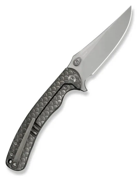 Нож складной туристический Weknife Dracarys, (9.1 см) Böhler M390/титан 6AL4V серый