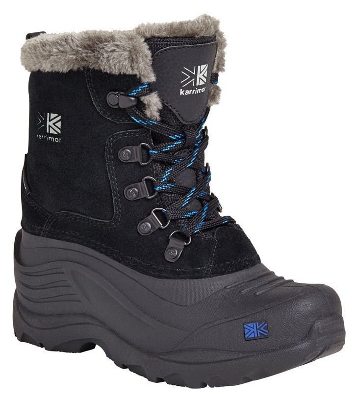 Черевики зимові дитячі Karrimor SNOWFUR KIDS 2 WEATHERTITE 32 (C13) Black/blue (K819-BKB), укр, укр