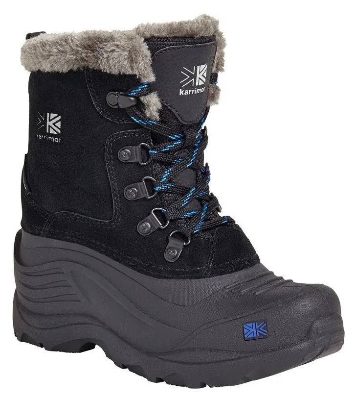 Черевики зимові дитячі Karrimor SNOWFUR KIDS 2 WEATHERTITE 32 (C13) Black/blue (K819-BKB) (33.0 195мм black/blue)