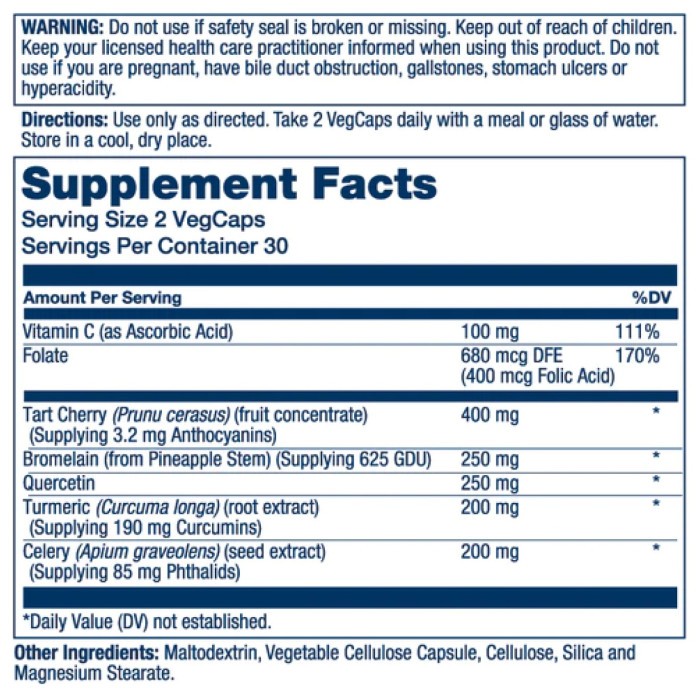 Total Cleanse Uric Acid - 60 vcaps