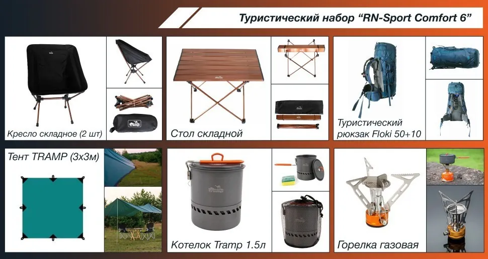 Туристичний набір "RN-Sport Comfort 6" (RNS_RN-Comfort6)