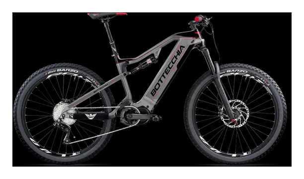 Велосипед Bottecchia E-Full MTB Quasar Carbon 11S 27,5” (48 Графіт, Сірий)