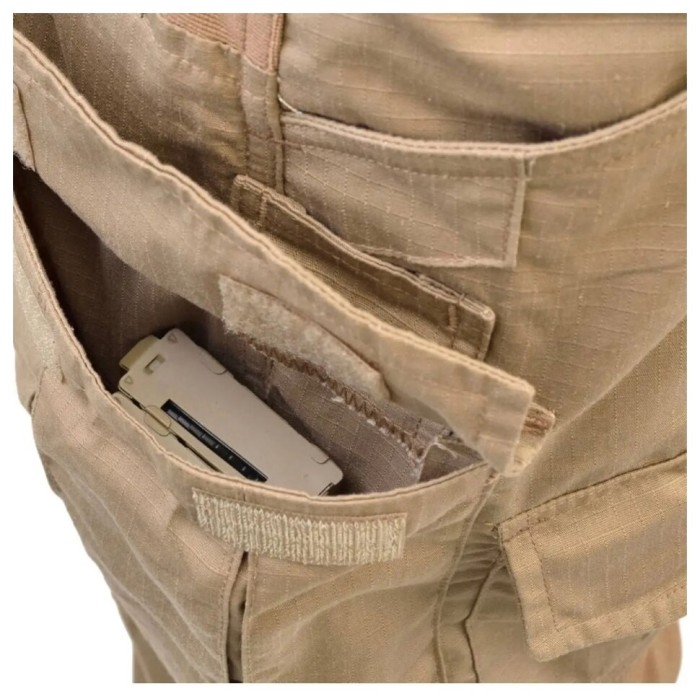 Тактические брюки (штаны) с наколенниками Gladio Defcon 5 (полиэстер Rip-Stop) Мультикам