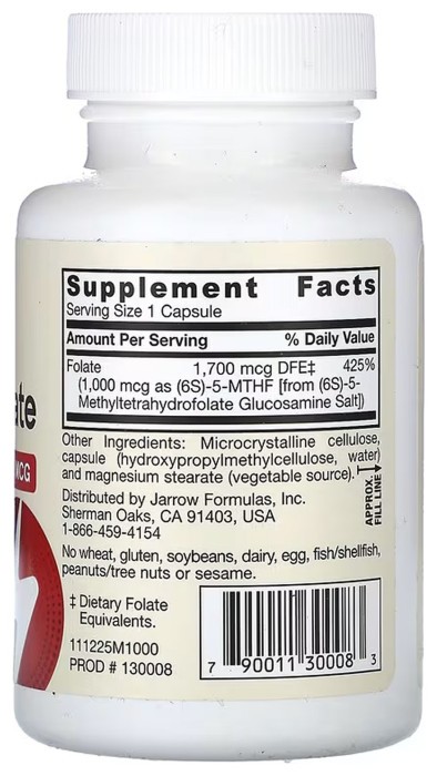 Methyl Folate 1000 mcg - 100 vcaps