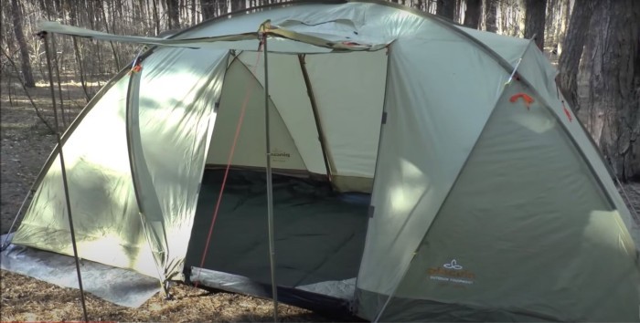 Намет Pinguin Base Camp Petrol, 4-місний