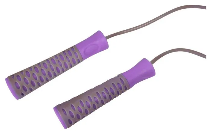Скакалка PowerPlay 4206 Jump Rope PRO+ Сіро-фіолетова (2,75m.)