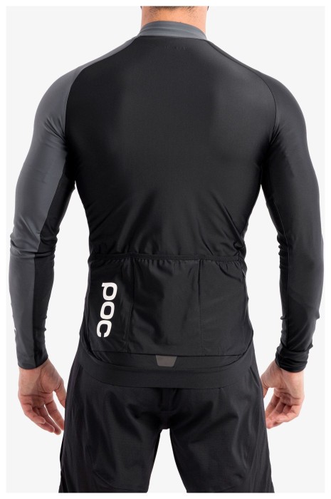 Джерси мужское POC Essential Road Mid LS Jersey, Uranium Black/Sylvanite Grey, S