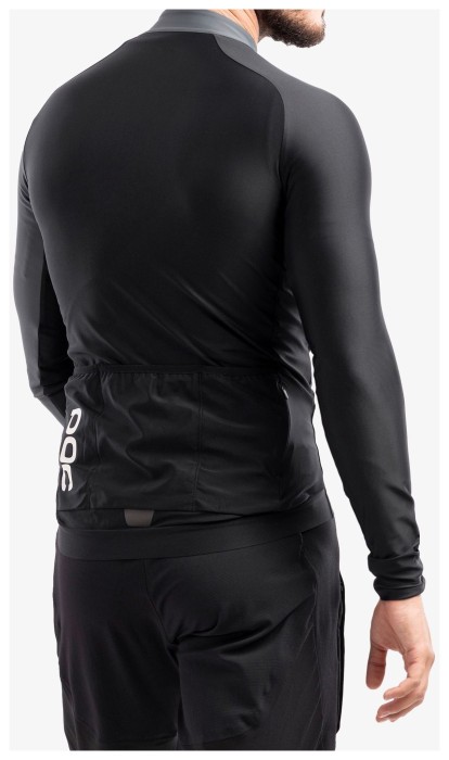 Джерси мужское POC Essential Road Mid LS Jersey, Uranium Black/Sylvanite Grey, S
