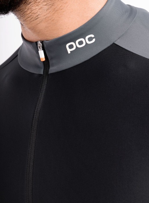 Джерси мужское POC Essential Road Mid LS Jersey, Uranium Black/Sylvanite Grey, S