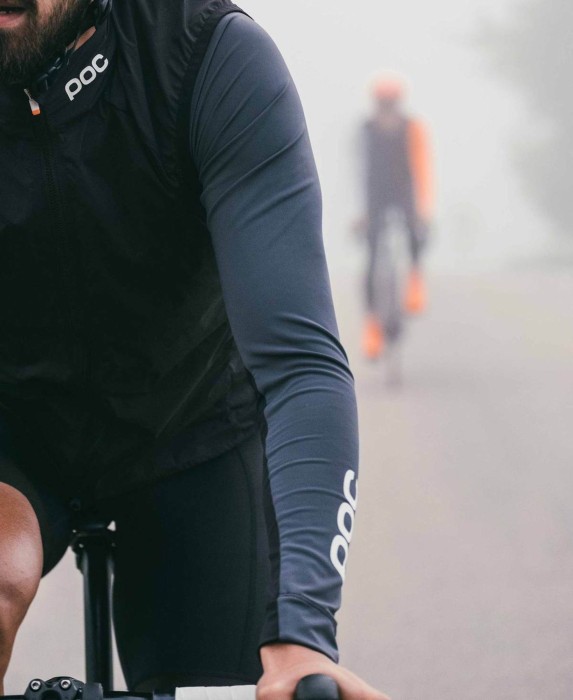 Джерси мужское POC Essential Road Mid LS Jersey, Uranium Black/Sylvanite Grey, S
