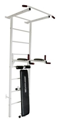 Шведська стінка Fitlogic FL01 / Біла / сталь